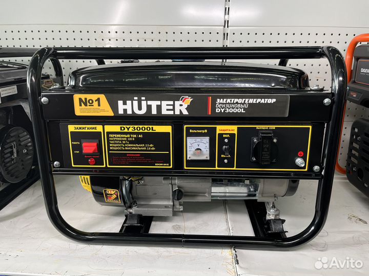 Однофазный бензиновый генератор Huter DY3000L (руч