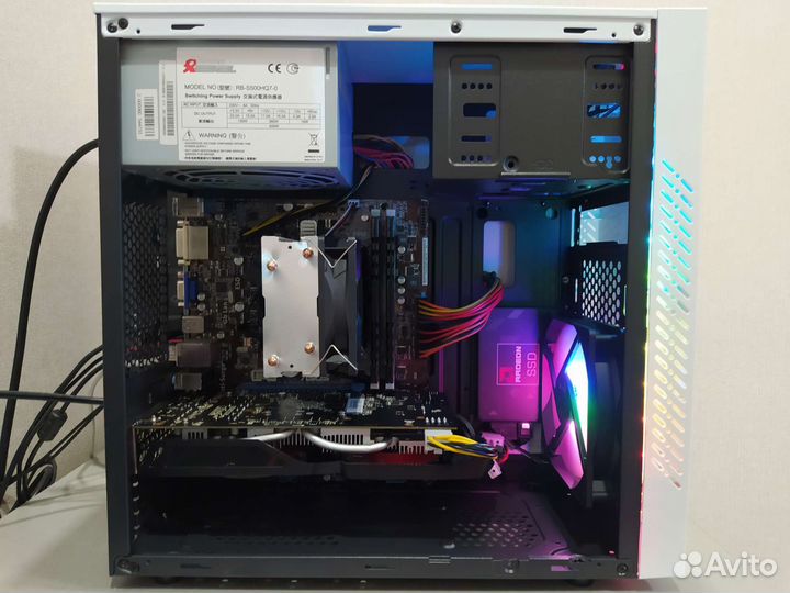 Игровой пк Intel Core i7, RX 580 8GB, 16GB, SSD