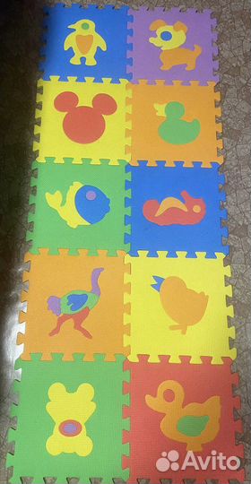 Мягкий коврик-мозайка-пазл