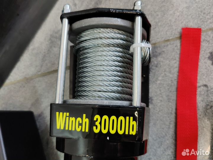 Лебедка электрическая 12v 3000 LBS новая