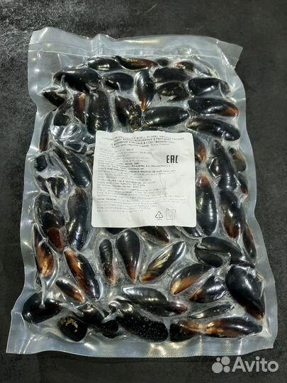Мидии в створках 40/60