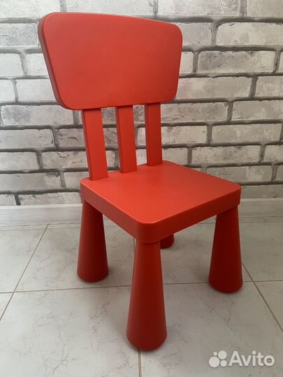 Детский стол и стул IKEA маммут