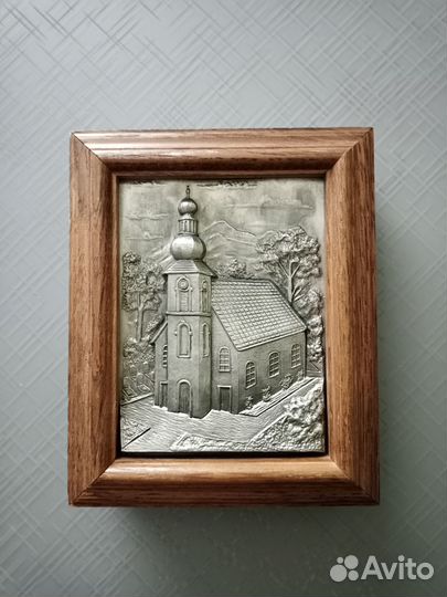 Ящик для ключей / ключница олово дерево Германия