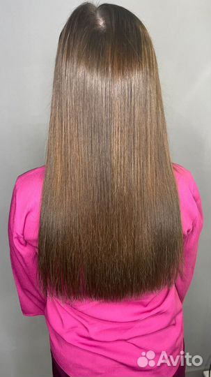 Волосы натуральные на лентах