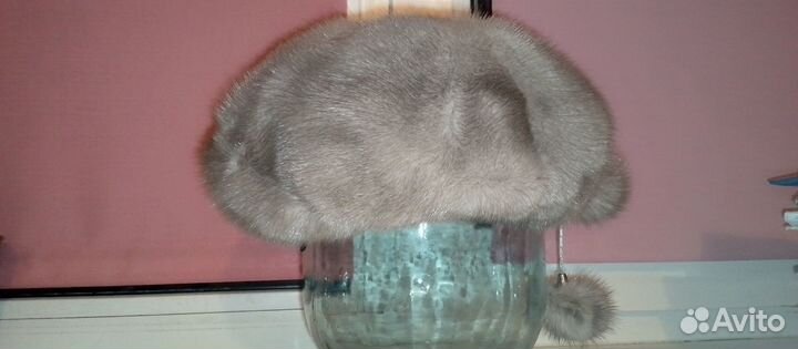 Берет женский норковый
