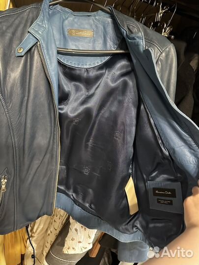 Кожаная куртка massimo dutti
