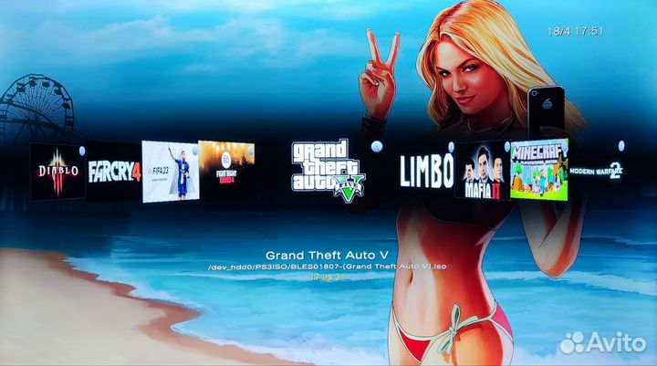 Sony PS3 Slim 320gb/Прошита-Evilnat/30 Игр