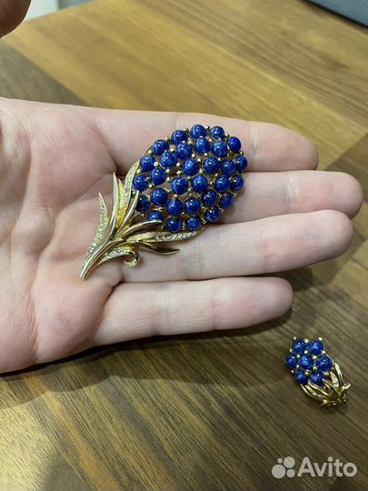 Винтажные брошь и клипсы. Англия