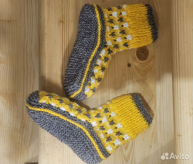 Носочки. Ручная работа. Шерсть. Размер 36,37