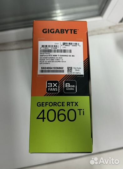 Видеокарта Gigabyte GeForce RTX 4060 Ti Gaming OC