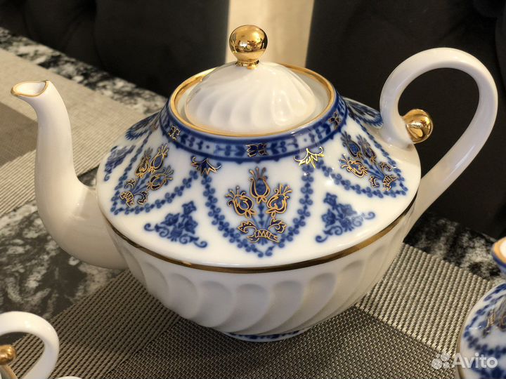 Редкость Чайный сервиз ифз, Кобальтовый фриз