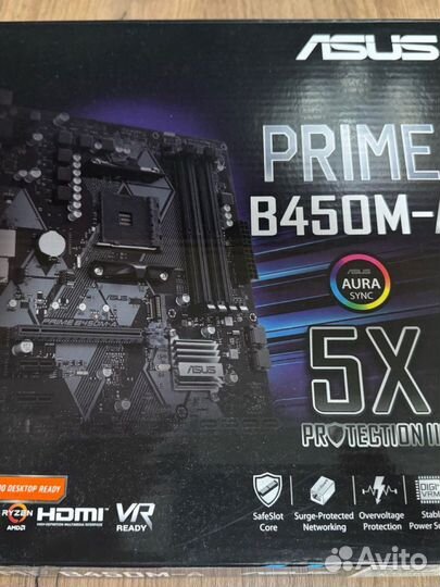 Материнская плата с процессором и памятью