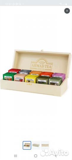 Подарочная шкатулка чай ahmad 100 штук