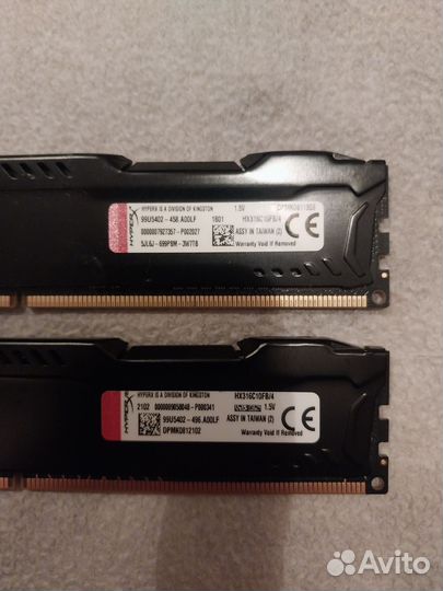 Оперативная память HX316C10FB/4 Hyper Fury