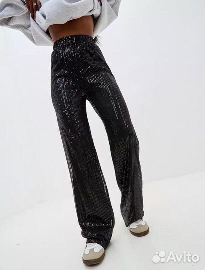 Блестящие брюки