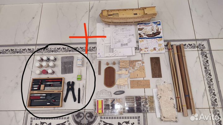 Модель корабля La Candelaria масштаб 1:85