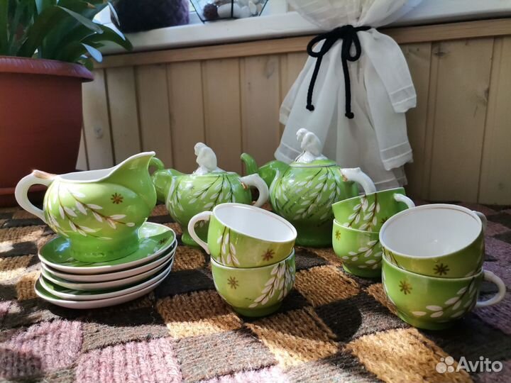 Чайный сервиз дулево слоны и обезьяны