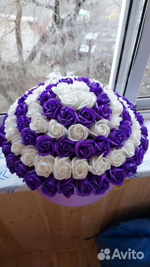 Букет из мыльных роз 101