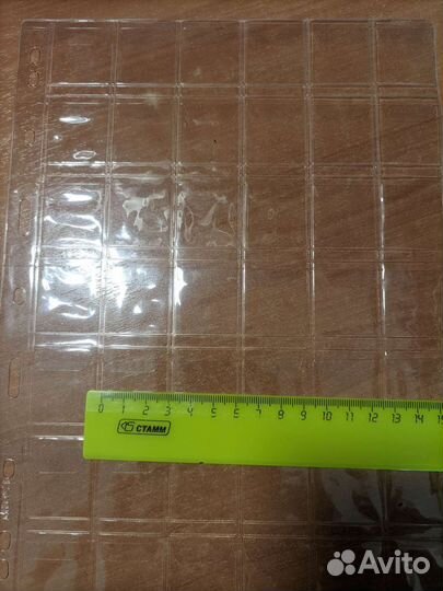 Листы для монет и банкнот