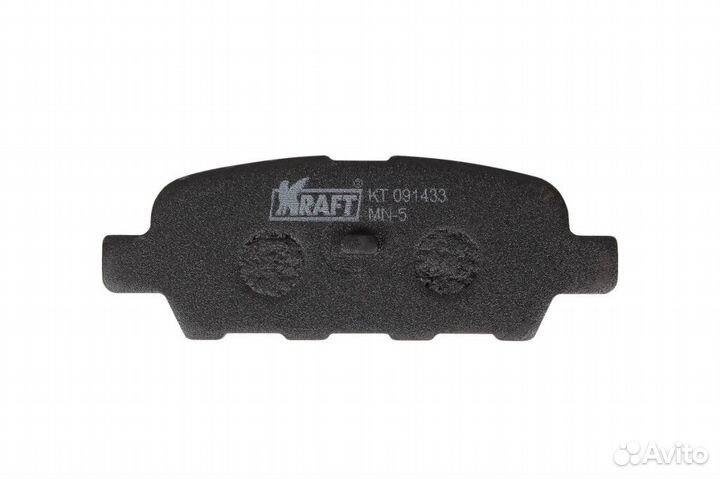 Колодки тормозные дисковые задние kraft KT 091433