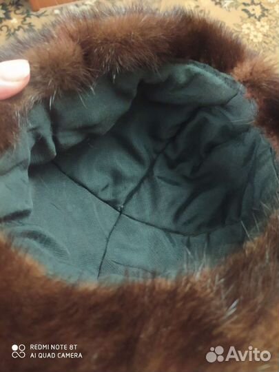 Шапка норковая женская