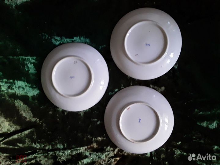 Тарелки блюдца шинуазри 20-е годы дулево