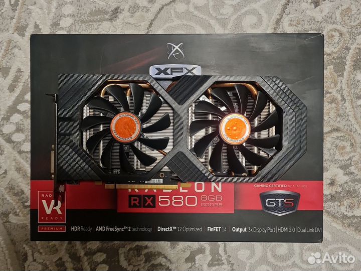 Видеокарта rx580 8gb xfx