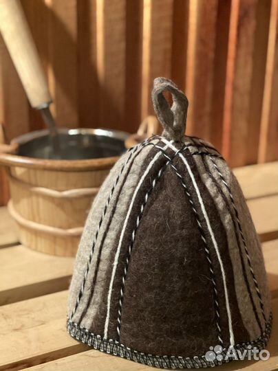 Банная шапка. Натуральный Войлок.Ручная работа