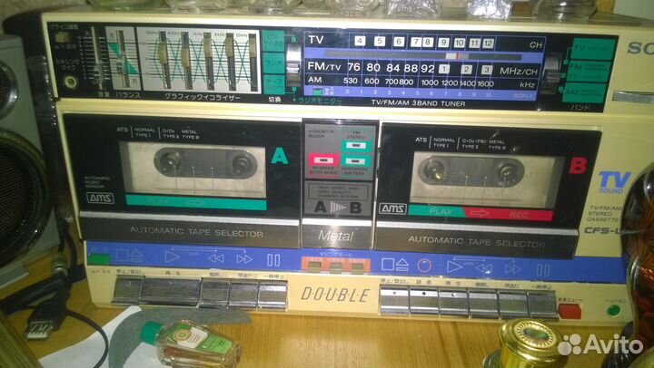 Кассетная магнитола sony