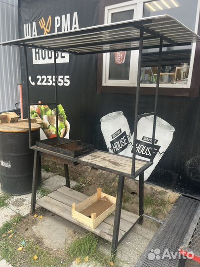 Мангал с крышей