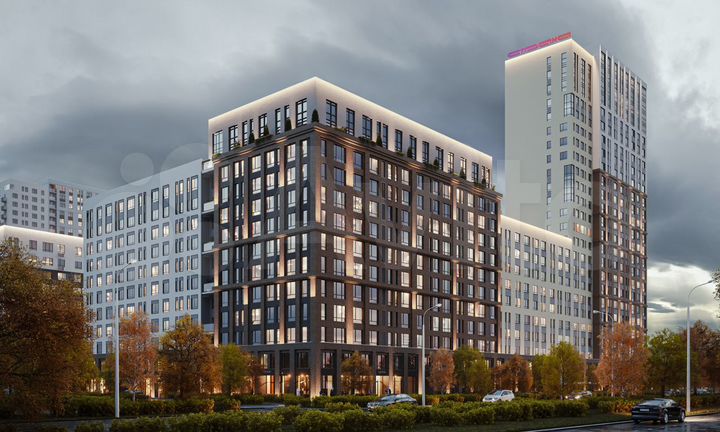 2-к. квартира, 51,3 м², 5/25 эт.