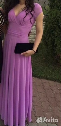 Вечернее платье сиреневое 42 размер