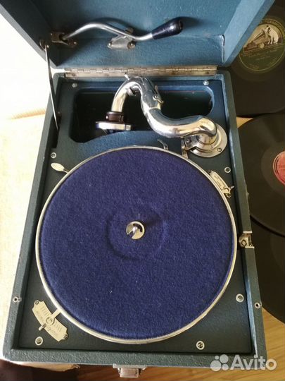 Патефон Коломенский довоенный 30х годов рабочий