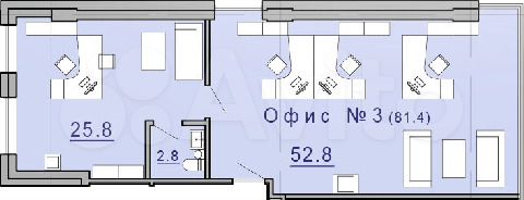 Офис, 81.4 м²