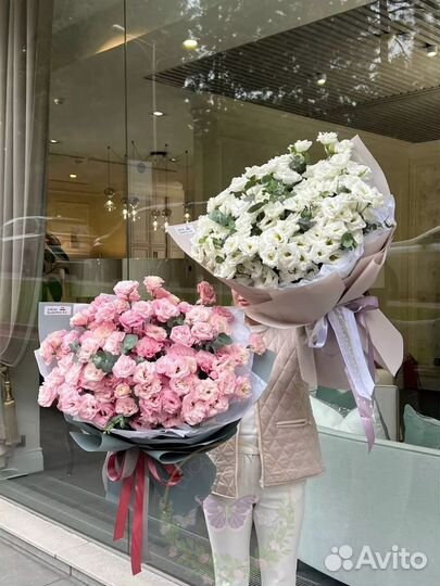 Букет цветы эустома