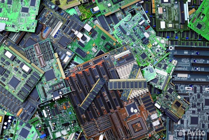 Приём электронного лома, платы, срезка, детали