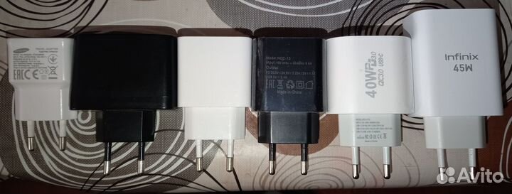 Зарядки 10w 15w 20w 25w 40w 45w