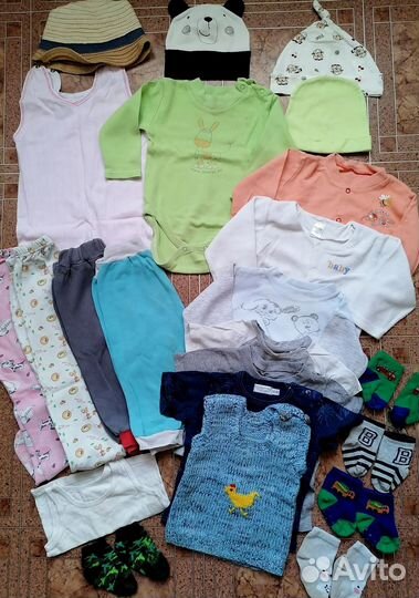 Детских вещей пакетом (74-86см)