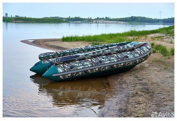 Лодка mishimo family lite DF 430, в цвете камуфляж