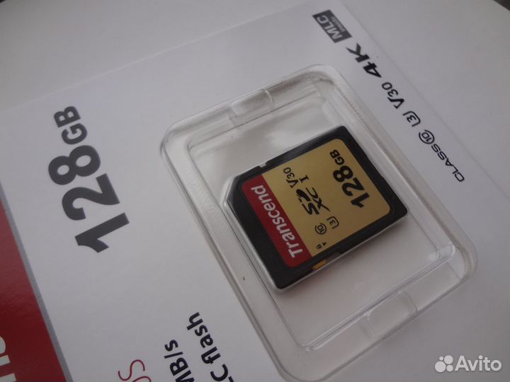 Карта памяти SD 128GB MLC Transcend для камеры