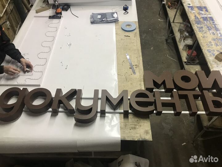 Объемные буквы, световые буквы, вывеска