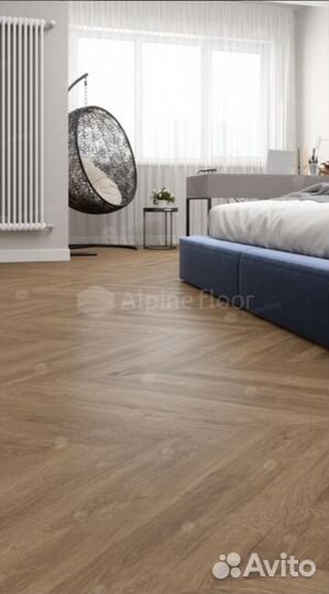 Alpine floor LVT Easy Line французская елочка ECO