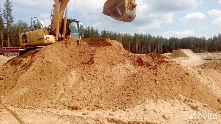 Песок карьерный в наличии