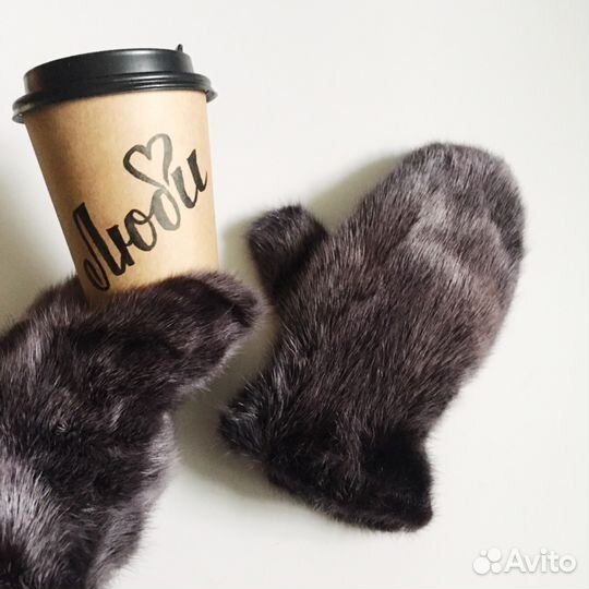 Варежки норковые