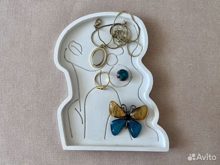 Подставка для украшений декоративная из гипса