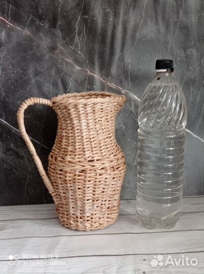 Кувшин плетёный, ручная работа