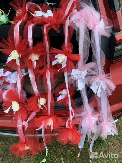 Свадебные украшения на машину кольца