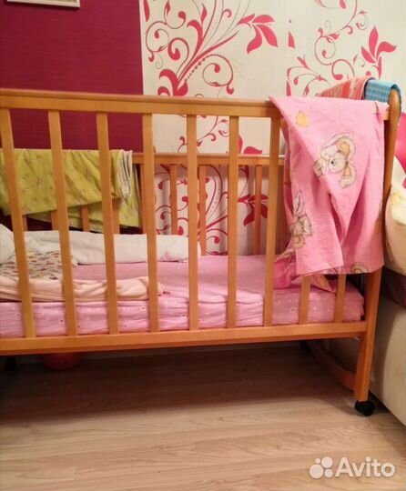 Детская кроватка с ортопед. матрасом. Сост новых