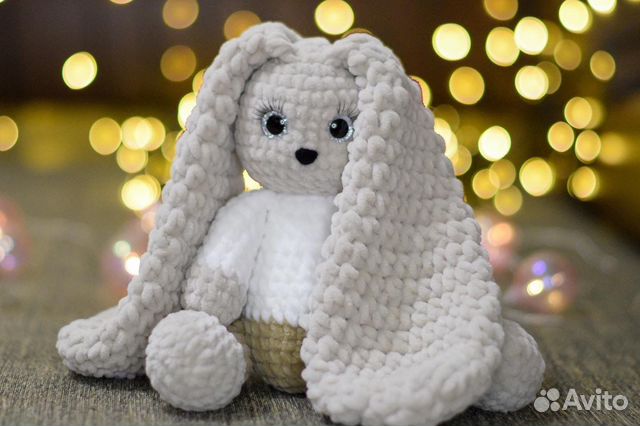 Вязаные игрушки из плюшевой пряжи