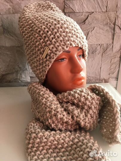 Комплект шапка и шарф